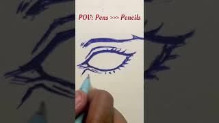 Unlock Your Creativity: Sketching with Pens Over Pencils! #sketch #howtodraw #shorts