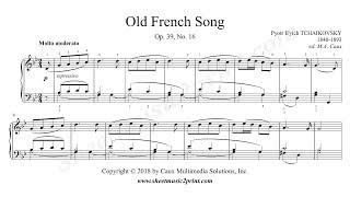 Tchaikovsky : Old French Song, Op. 39, No. 16