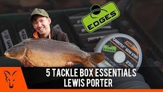 ***CARP FISHING TV***  5 Tackle Box Essentials: Lewis Porter