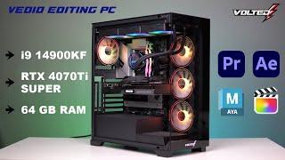 4k Video editing PC with i9 14900kf and 4070 Ti Super