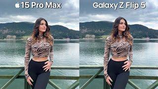 iPhone 15 Pro Max VS Galaxy Z Flip 5 Camera Test Comparison