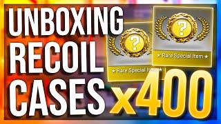 OPENING 400 RECOIL CASES (UNBOXING 2 GLOVES)