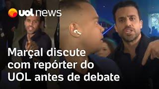 Pablo Marçal discute com repórter do UOL na chegada do debate RedeTV/UOL com candidatos em SP