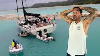 SHOCKING MOMENT HUGE YACHT RUNS AGROUND ON A REEF  -  (Episode 245)