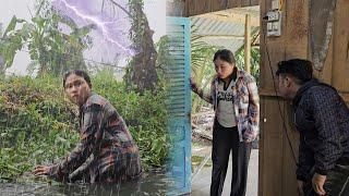 Heavy Rain and Lightning - Homeless Girl Risks Her Life to Escape Gangsters Who Attack Her Home