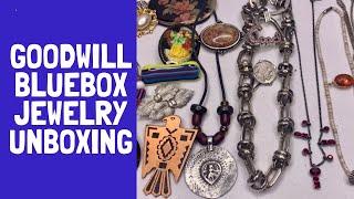 Goodwill Bluebox 5 lbs jewelry repurpose box unboxing! Mystery jewelry haul to resell on eBay!