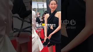 Wang Ziqi and Wang Yuwen red carpet BTS #wangziqi #wangyuwen #theloveyougiveme #oncewegetmarried