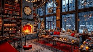 Christmas Coffee Shop Ambience  Soothing Piano Jazz for Studying, Working & Relaxing Holiday Vibes