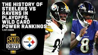 Discussing Steelers-Ravens Rematch, Playoff Power Rankings | SNR Drive | Pittsburgh Steelers