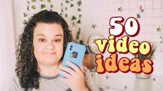 50 Video Ideas For YouTubers! | Popular video ideas