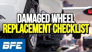 Damaged wheel replacement checklist | Tech Minute