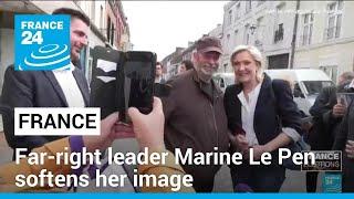 France's far-right leader Marine Le Pen softens her image ahead of legislative elections