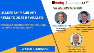 Leadership Survey Results 2023 Revealed | Wilson Learning Worldwide