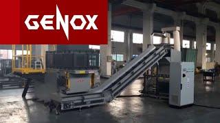 Plastics Pipe Shredding Production Line with V800P Shredders – Genox Recycling Tech