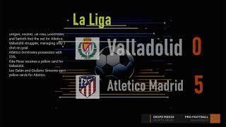 Valladolid vs Atletico Madrid