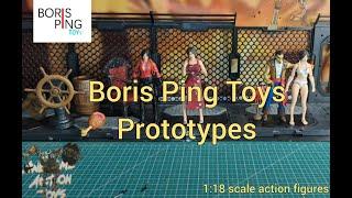 Boris Ping Toys wave 2 prototypes, and Rement 1:18 scale pirate action figures accessories