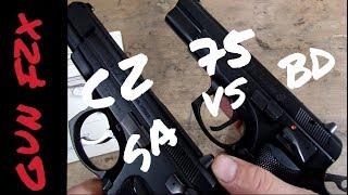 CZ  75  BD  vs  CZ  75  B  SA  -  decocker  vs  single action