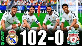 FC 25 | RONALDO, MESSI, MBAPPE, NEYMAR, ALLSTARS | Real Madrid 102-0 Liverpool | UCL FINAL 2024 | 4K