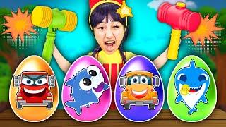 Boo Boo Animals - Surprise Eggs Kids Songs Compilation | Tigi Boo Nursery Rhymes