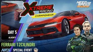 Xtreme Racing Championship  Day 5 alacrity | 2025 Ferrari 12Cilindri | NFS No Limits