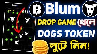 Blum Drop Game খেলে Dogs Token জিতুন || Blum Give Dogs Token | Blum Drop Game Update | Blum