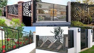 modern metal fence design ideas 2