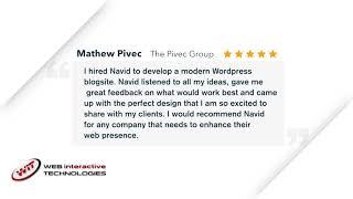 Testimonial for Baltimore Web Design - Web Interactive Technologies