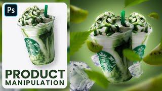 Product manipulation advertising design in Photoshop 