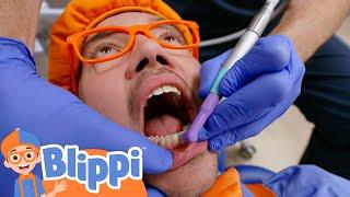 Blippi at the Dentist | Blippi | Learning Videos for Kids