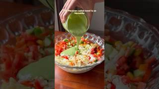 Day 10/30 of easy salad recipes #mexicansalad #greensalad #viral #fitness #salad #recipe #food