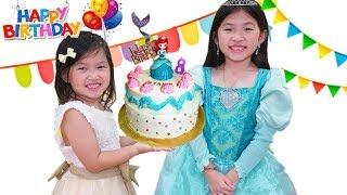 化妝變身公主 準備生日會~裝飾蛋糕！Transform Princess Makeover& Prepare Birthday Party~