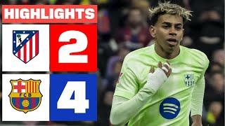 ATLÉTICO DE MADRID 2 - 4 FC BARCELONA I HIGHLIGHTS LALIGA EA SPORTS