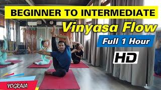 Beginner to Intermediate Level Vinyasa Flow | Yogasana Class | YOGRAJA