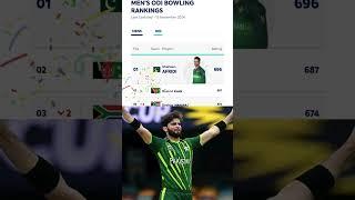 Shaheen Shah Afridi number 1 bowler | ICC bowling ranking