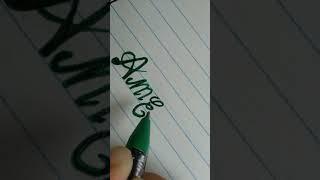 Cursive Writing Beautiful Word AMERICA - quek write 001 Handwriting #shorts