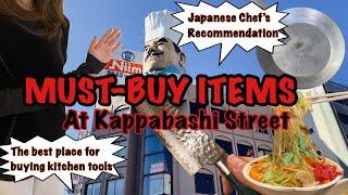 YOU CAN’T MISS THIS PLACE!!! Shopping at Kappabashi Street.