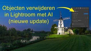 Objecten verwijderen in Lightroom met AI