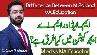 M.ed vs M.A Education