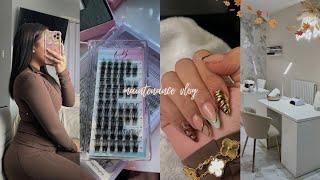 Fall Maintenance Vlog .* silk press, nails, toes, lashes, target run, etc