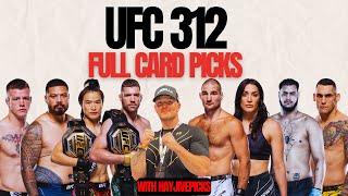 UFC 312 Du Plessis vs. Strickland 2 Full Card OFFICIAL PICKS