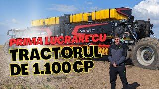 Prima lucrare în câmp cu tractorul NEXAT de 1.100 CP!