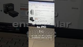 Como ensamblar tu pc pt1. En el canal esta el video completo pero aqui se los subo resumido 