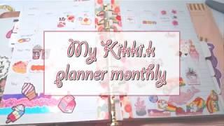 My kikki.k planner/monthly/키키케이 6공 다이어리 꾸미기/먼슬리 페이지 꾸미기