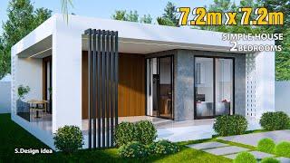 Simple House House | 7.2m x 7.2m Box Type | 2Bedrooms