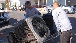 Las Vegas veteran gets free AC unit from Semper Fi Heating and Cooling