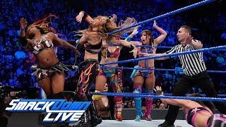 Asuka, Sane, Bayley & Moon vs. The IIconics, Rose & Deville: SmackDown LIVE, April 16, 2019