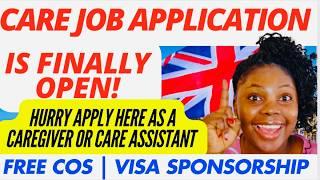 HURRY! UK  IS CALLING CARE WORKERS & CARE ASSISTANT | FREE COS VISA SPONSORSHIP  FLIGHT ️  HOUSING