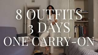 How to Pack a Travel Capsule for a Work Trip | Travel Capsule Try-On