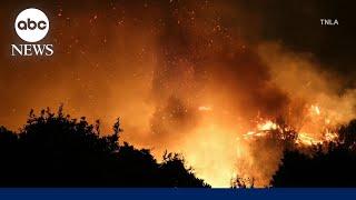 California wildfire burns out of control, forces more than 10,000 to evacuate