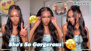 13x6 BIG Lace Frontal Wig Review26Inch Long Hair Install & Bouncy Body Wave Curls Ft.@UlaHair